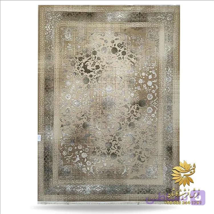 فرش افشان طرح وینتیج 700 شانه زمنیه بژ طرح ویتا — تصویر 1
