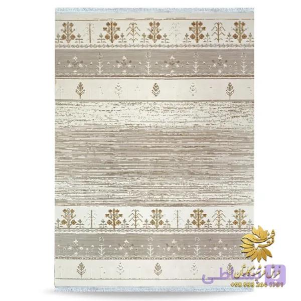 فرش مراکشی فانتزی زمنیه بژ کد 42083 — تصویر 1