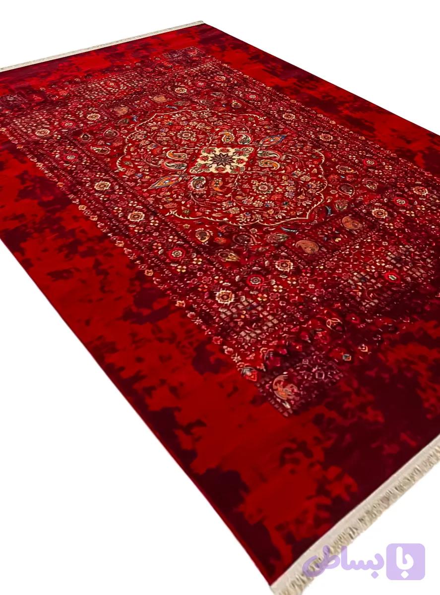 فرش کلاریس کهنه نما طرح سنتی باغ گلستان 1000 شانه کد 901409 — تصویر 1