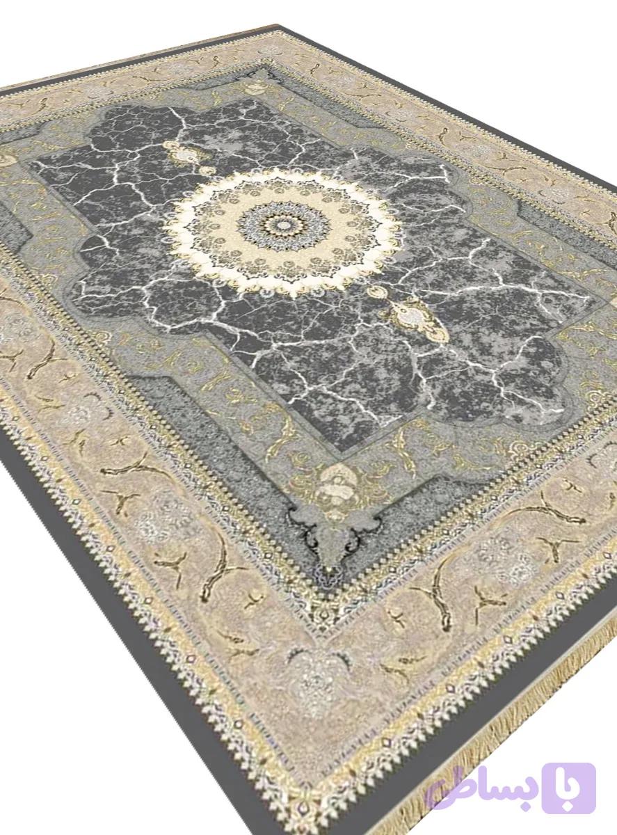 فرشینه طرح فرش نسیم رنگ دودی کد Y1056 — تصویر 1