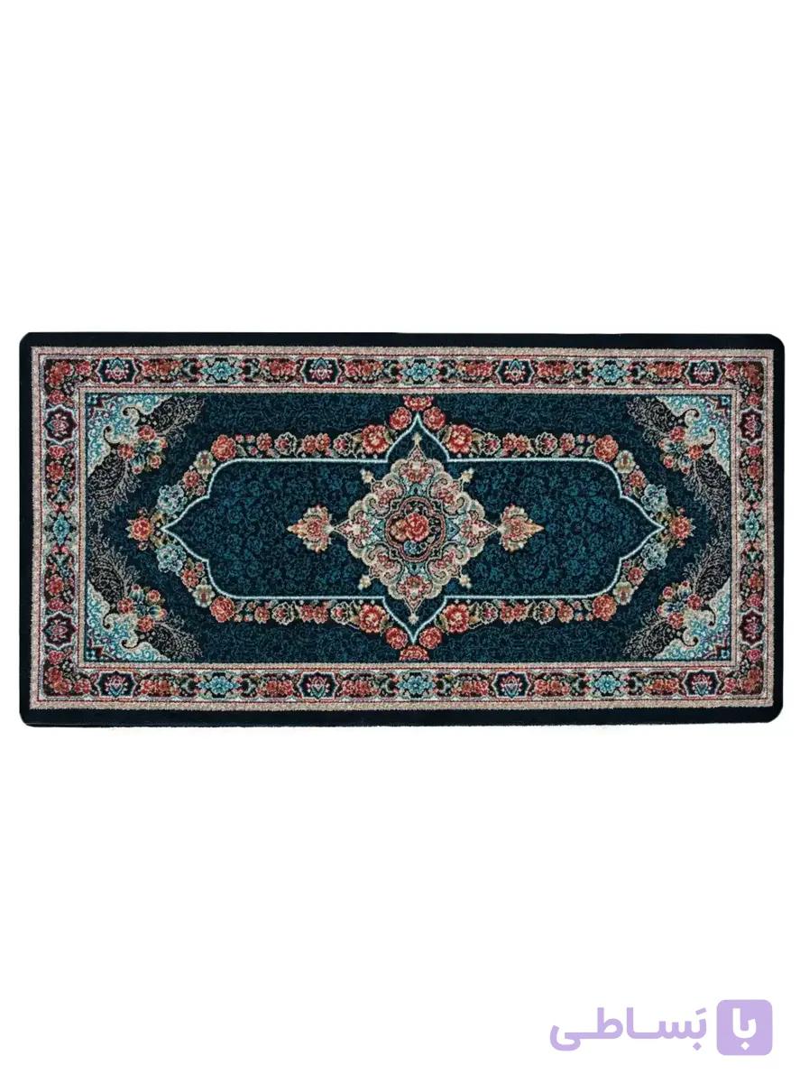 پشتی ماشینی طرح کارینا رنگ سرمه ای 700 شانه کد 390 — تصویر 1