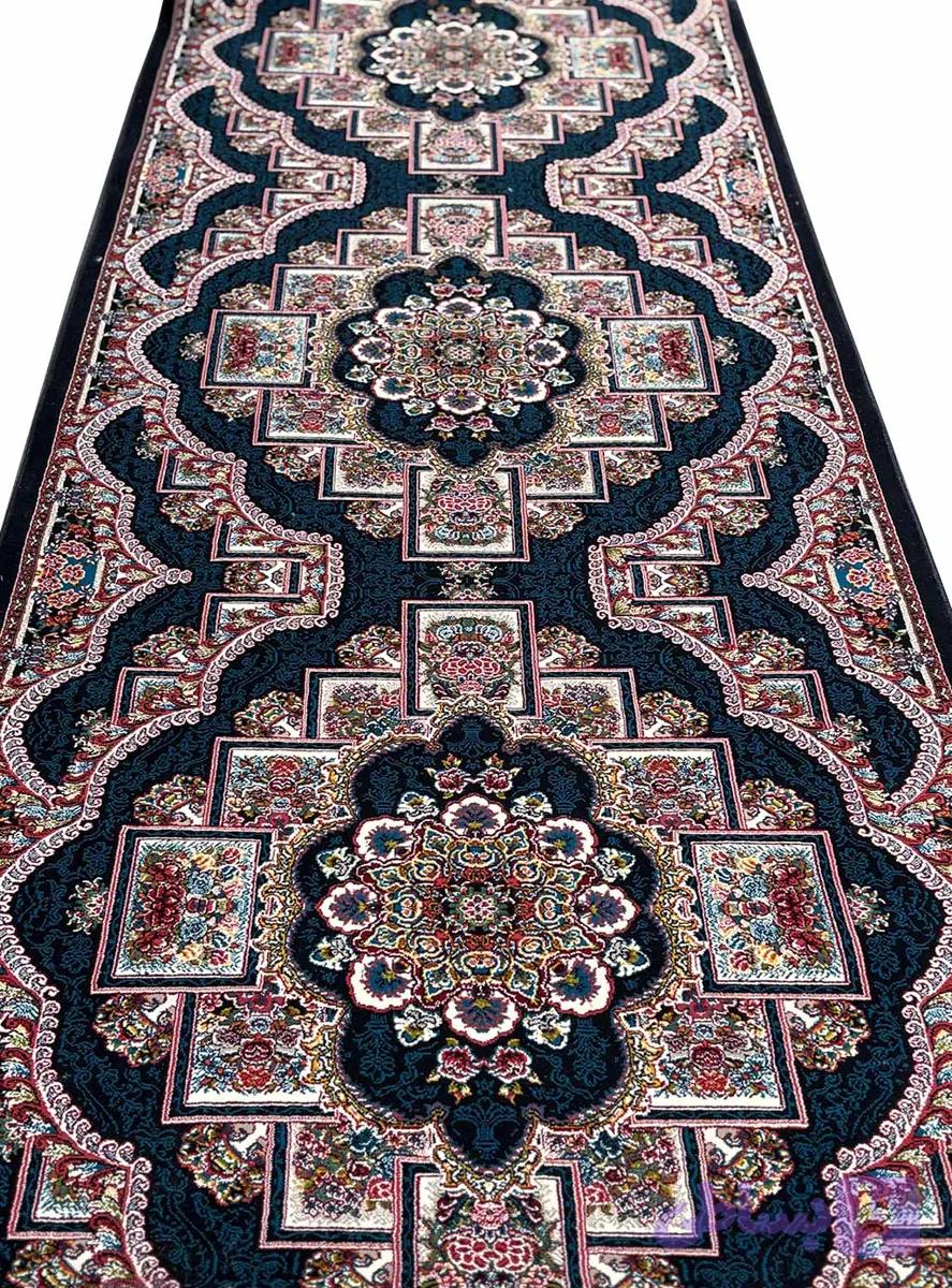 کناره فرش ناردون سرمه ای 700 شانه کد 1071 — تصویر 1