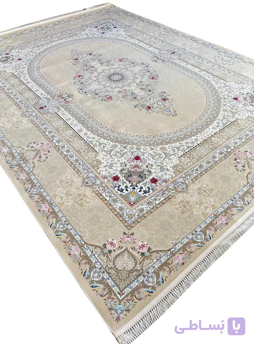 فرش هستی 1500 شانه 10 رنگ طلاکوب تراکم 4500 کد 1512 — تصویر 1