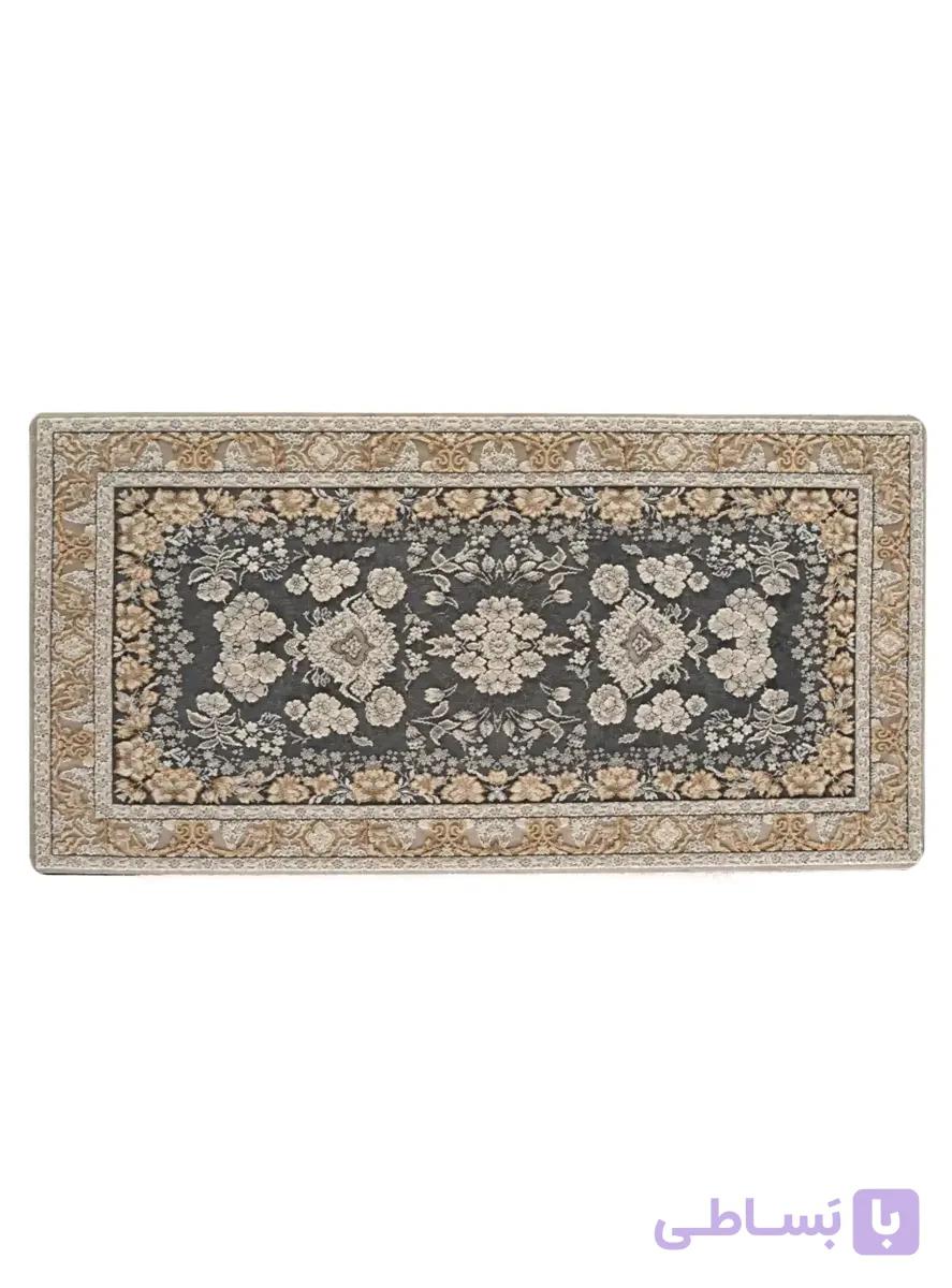 پشتی ماشینی طرح درباری رنگ دودی کد 3307 — تصویر 1