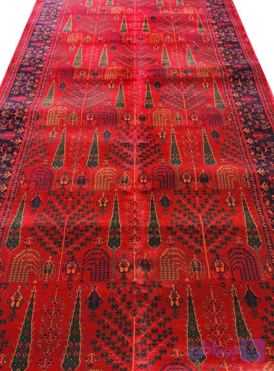 کناره فرش سنتی طرح کاج لاکی 700 شانه کد 1103 — تصویر 1