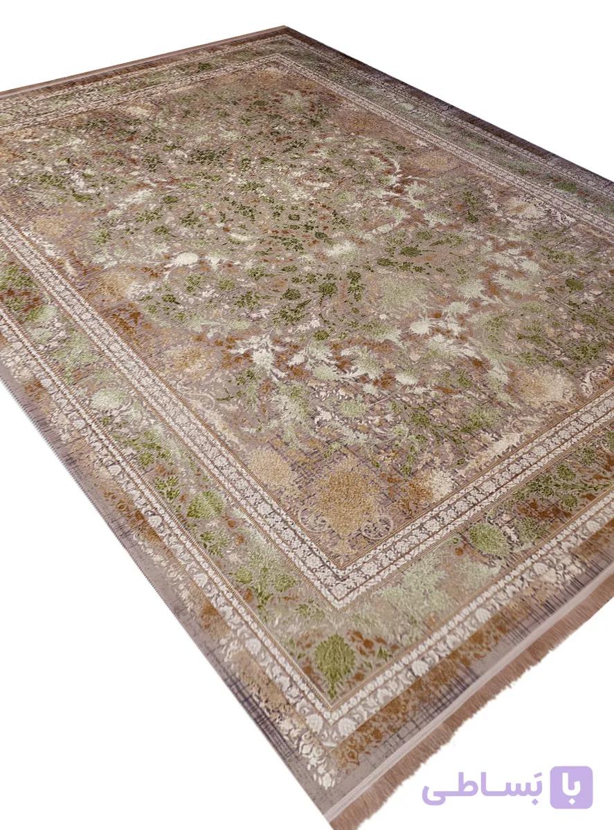 فرش افشان وینتیج طرح سلین یاسی 1500 شانه 10 رنگ کد 3101207 — تصویر 1