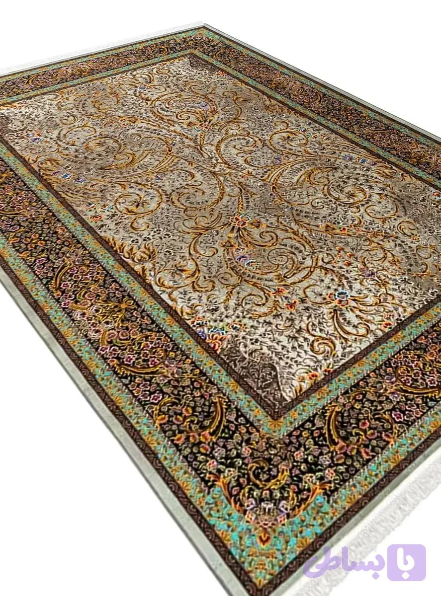 فرش تندیس طرح نوین نقره ای 1500 شانه کد 2000005160 — تصویر 1