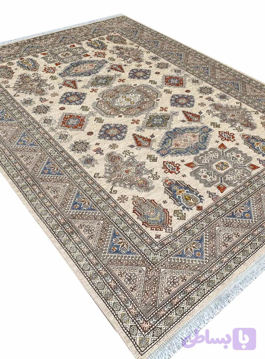 گبه ماشینی سلطان آباد رنگ کرم 700 شانه کد 76020 — تصویر 1