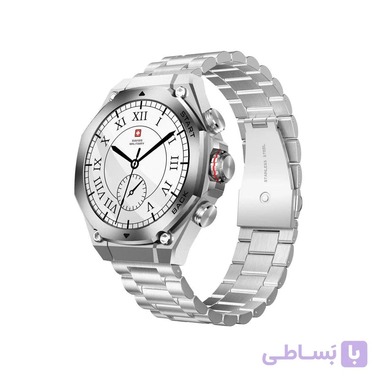 ساعت هوشمند Swiss Military DOM 6 با نمایشگر AMOLED و مکالمه بلوتوثی — تصویر 1