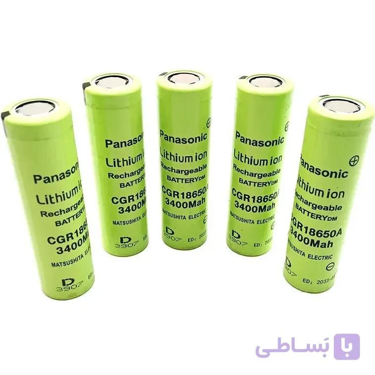 باتری PANASONIC استوک سایز 18650 سرتخت