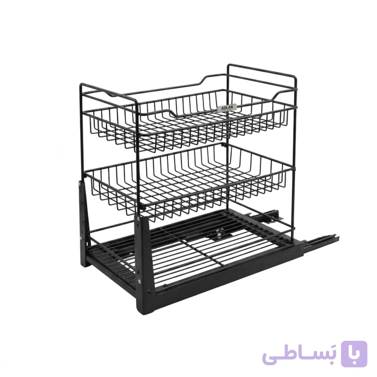 ریل کف دو طبقه مشکی – رادین 2 — تصویر 1