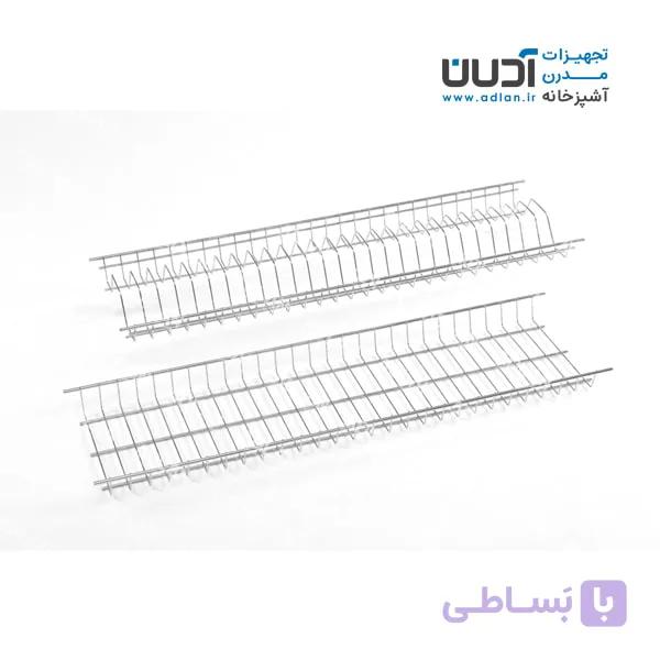 آبچکان ویژه کابینت MDF استیل (دو طبقه) – الیسا — تصویر 1