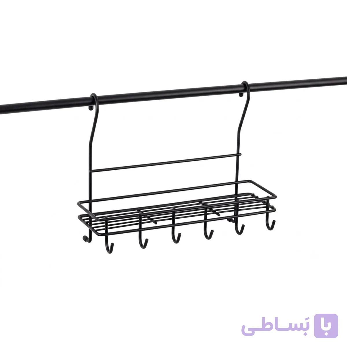 جا ادویه و جا کفگیر آویز مشکی – آنیسا — تصویر 1