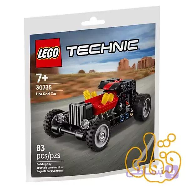 ساختنی لگو پولی‌بگ تکنیک ماشین مسابقه‌ای Hot Rod Car 30735 — تصویر 1