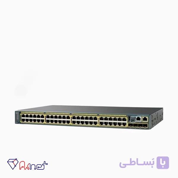 سوئیچ گیگابایت ۴۸ پورت +poe سیسکو WS-C2960S-F48FPS-L — تصویر 1