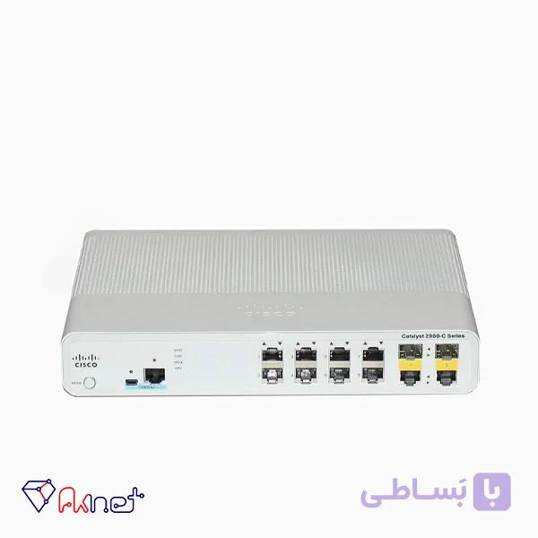 سوئیچ 8 پورت سیسکو مدل Cisco WS-2960C-8TC-L — تصویر 1