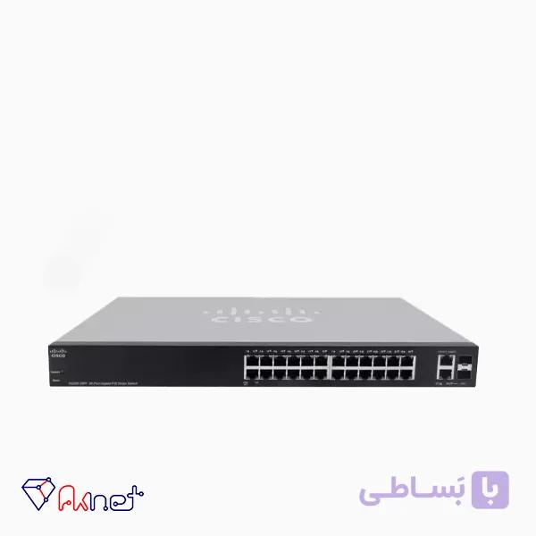 سوئیچ 24 پورت سیسکو Cisco Switch SF200-24 — تصویر 1