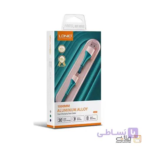کابل شارژ الدینیو Type-C به Type-A مدل 30 وات LS631LDNIO Data Cable Type-C to Type-A 30w Power Max 1M