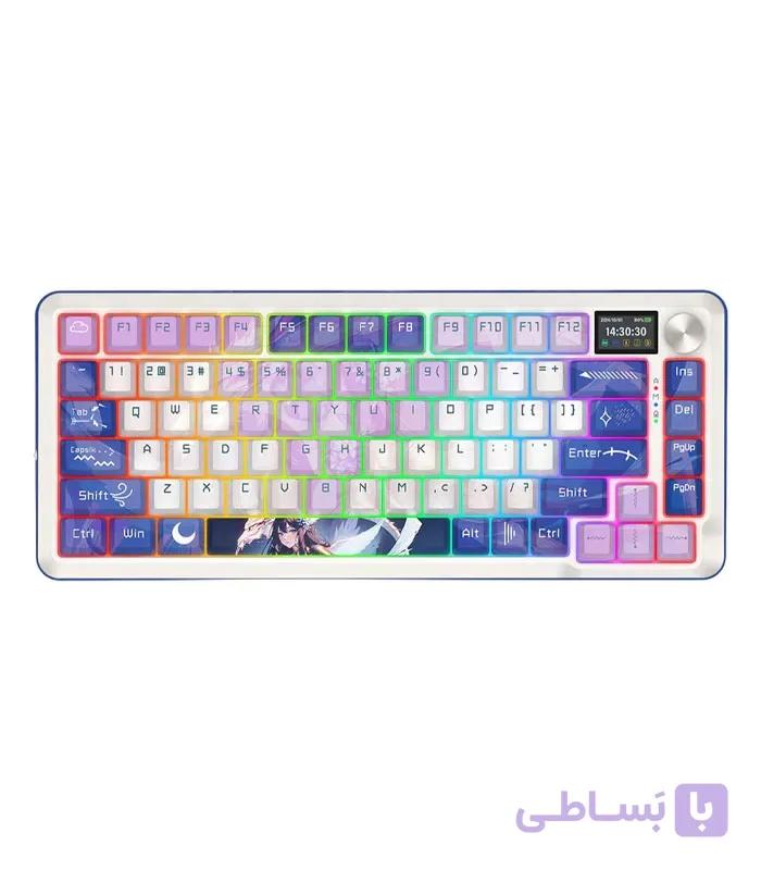 کیبورد گیمینگ بی سیم ردراگون مدل Flekact K708 MC Pro RGB