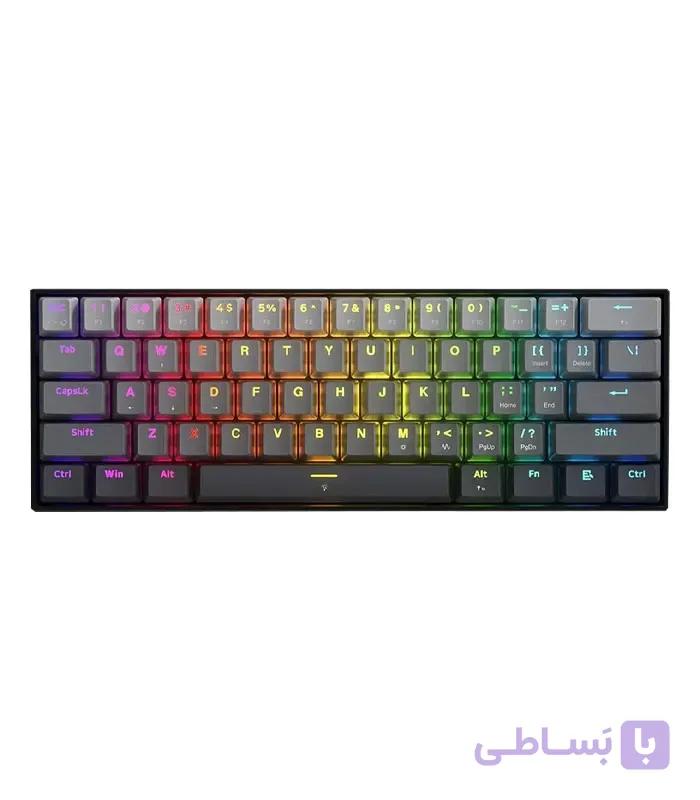 کیبورد گیمینگ ردراگون FIZZ K617 GGB RGB-M