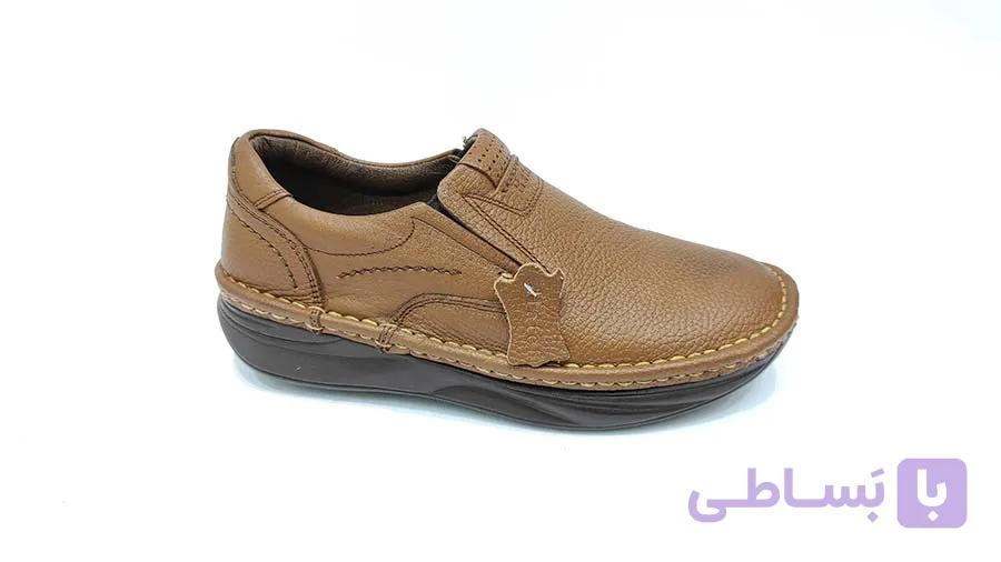 کفش  طبی مردانه چرم طبیعی تبریز کد 596