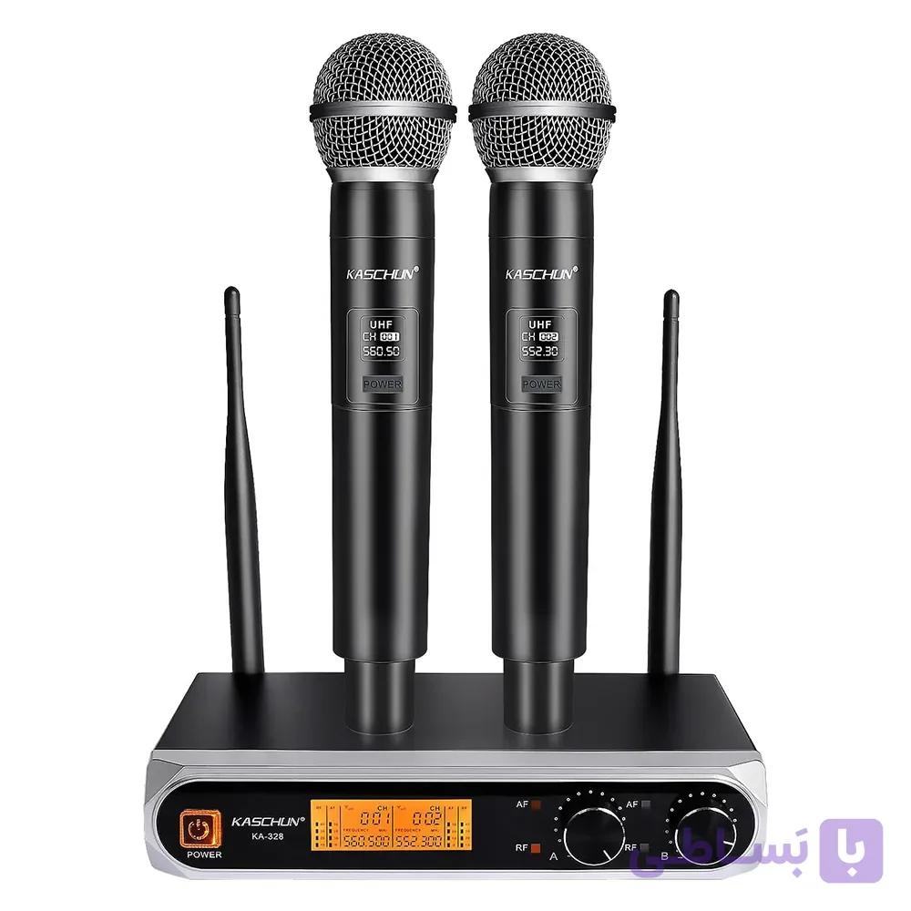 سیستم میکروفون بی‌سیم دوگانه برند Kaschun مدل KA-328 — تصویر 1