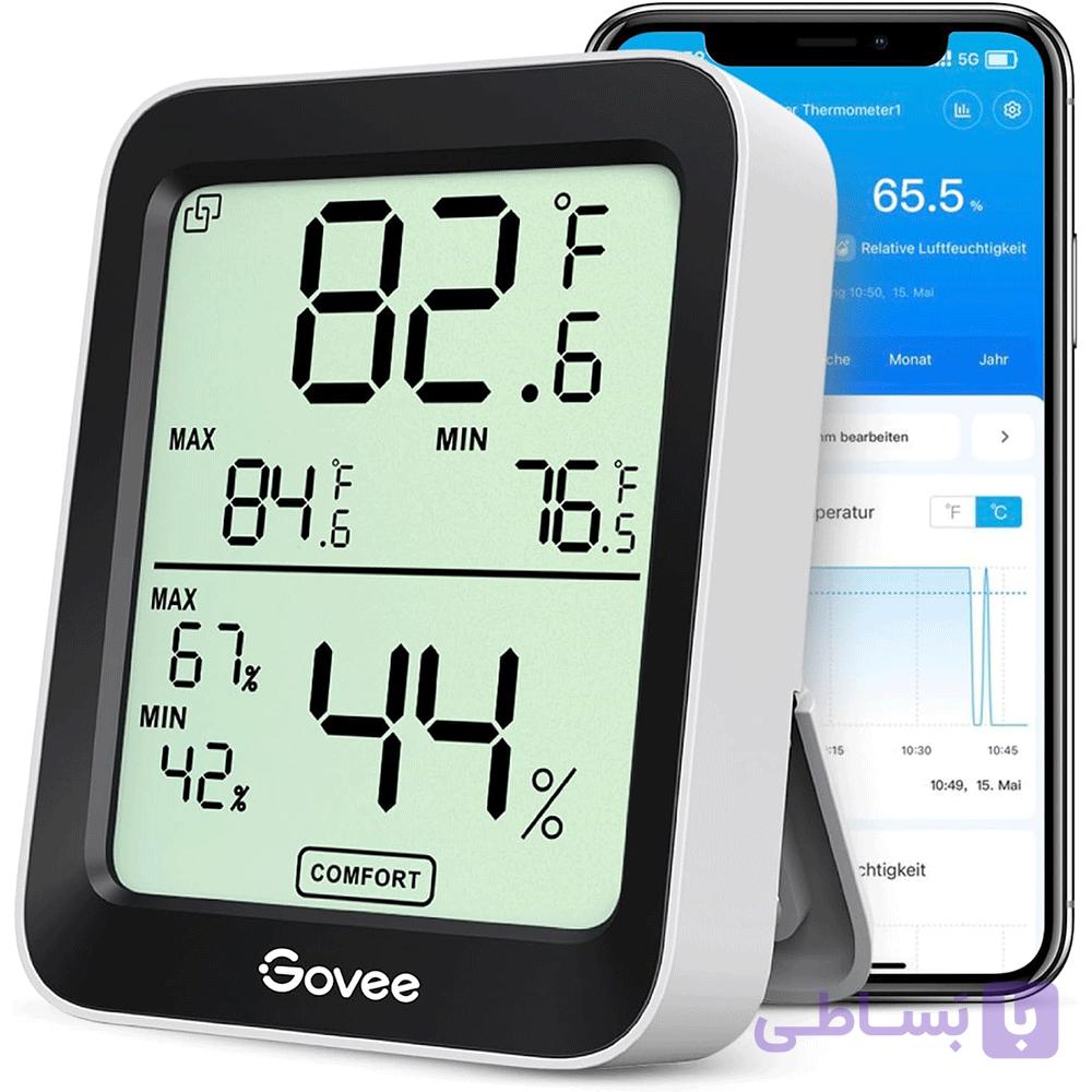 دماسنج و رطوبت سنج Govee H5075 | بلوتوث و نمایشگر LCD و هشدار هوشمند — تصویر 1