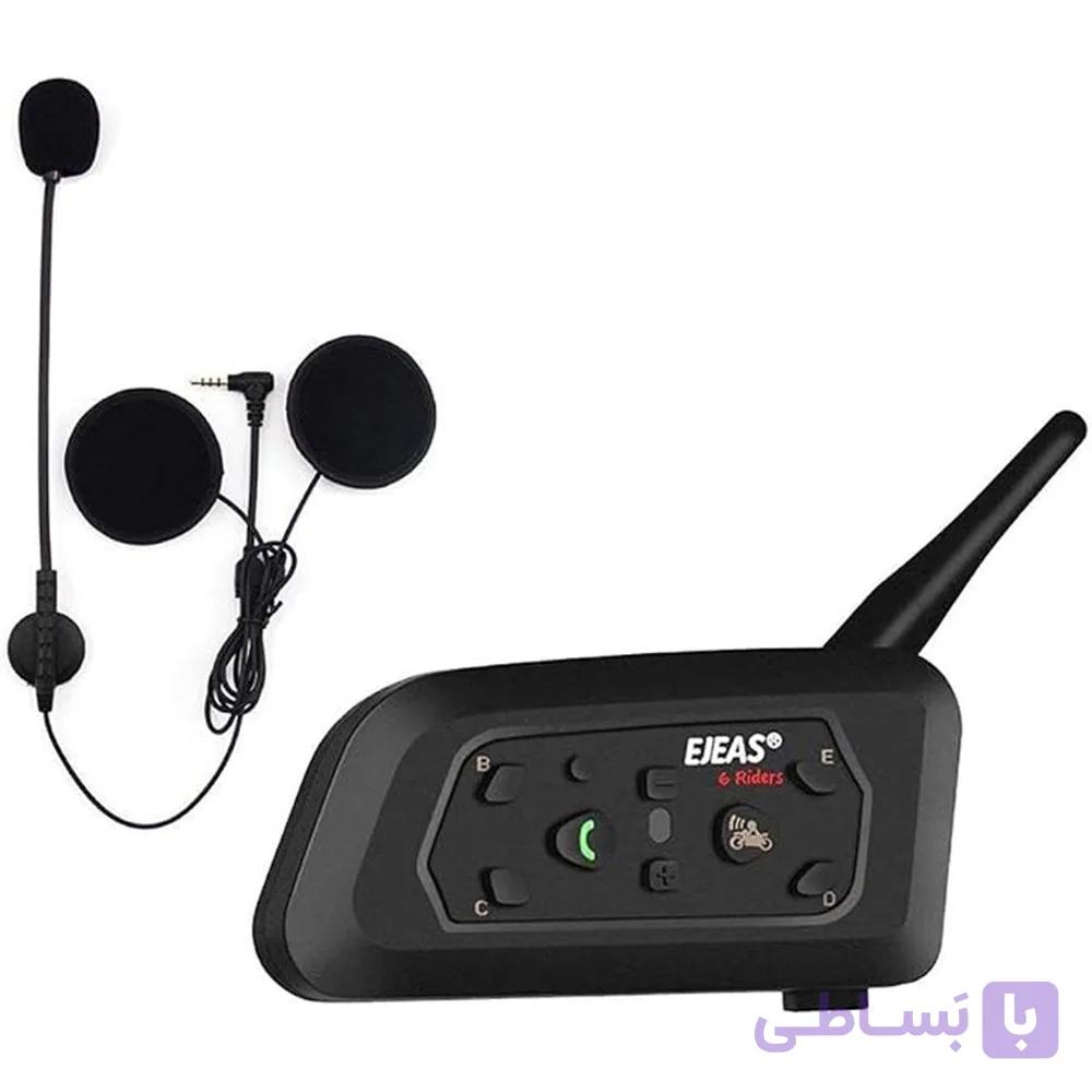 اینترکام بلوتوث کلاه موتور EJEAS V6 Pro+ | ارتباط تا 6 موتورسوار — تصویر 1