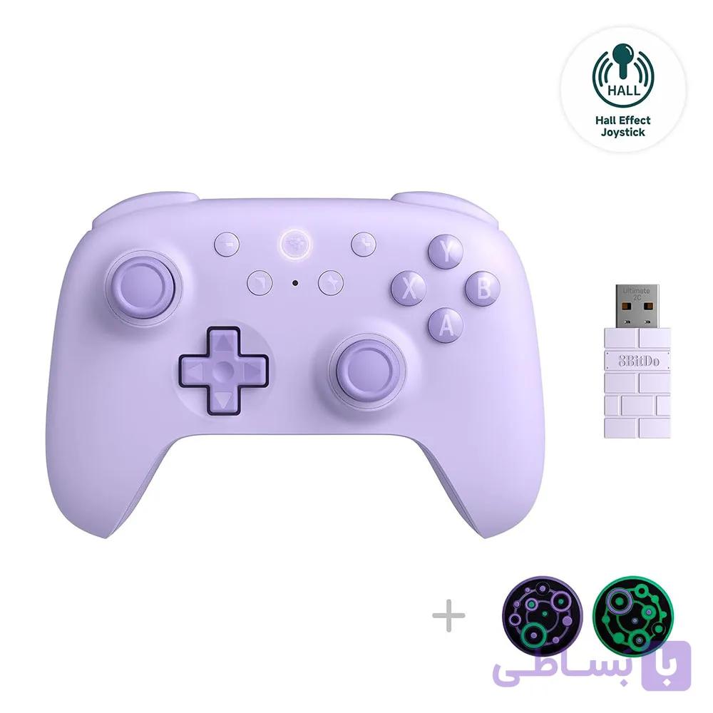 دسته بازی بی‌سیم 8BitDo Ultimate 2C Purple برای PC و Android — تصویر 1