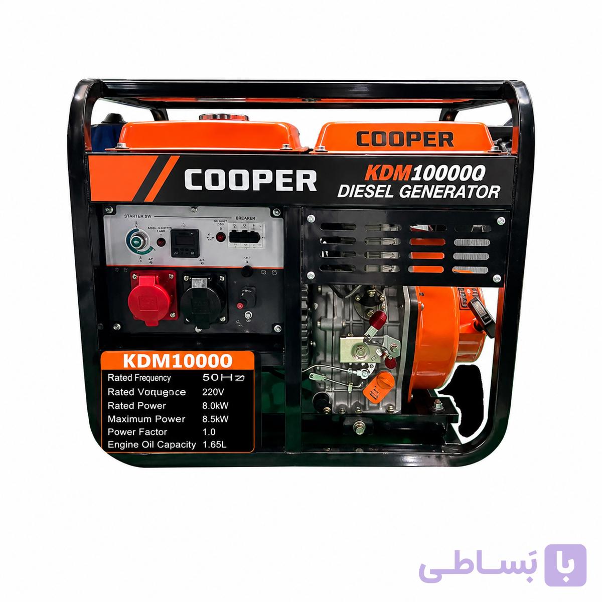 موتور برق سه فاز تکفاز دیزل 10kw کوپر KDM13000
