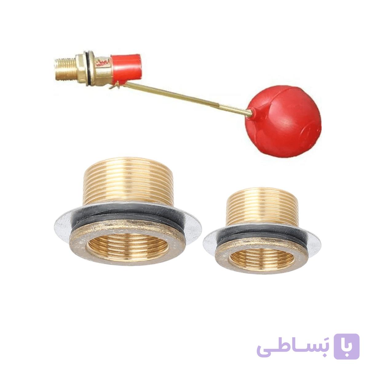 نصب فیتینگ ورودی 3/4 و خروجی 1 اینچ و فلوتر منبع آب