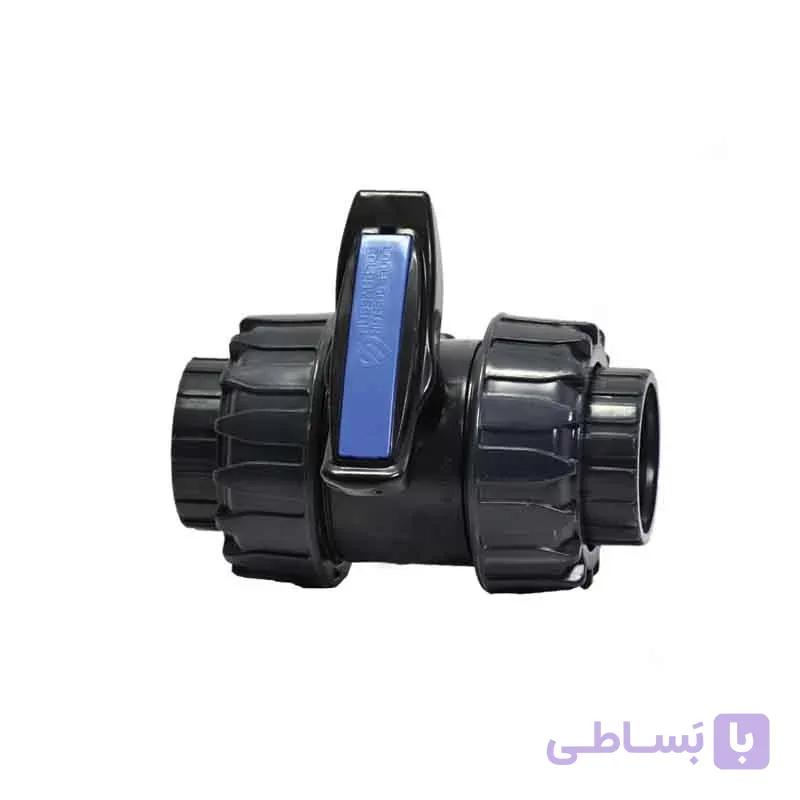 شیرتوپی مهره ماسوره ای چسبی U-PVC استخری سایز 40 گلپایگان