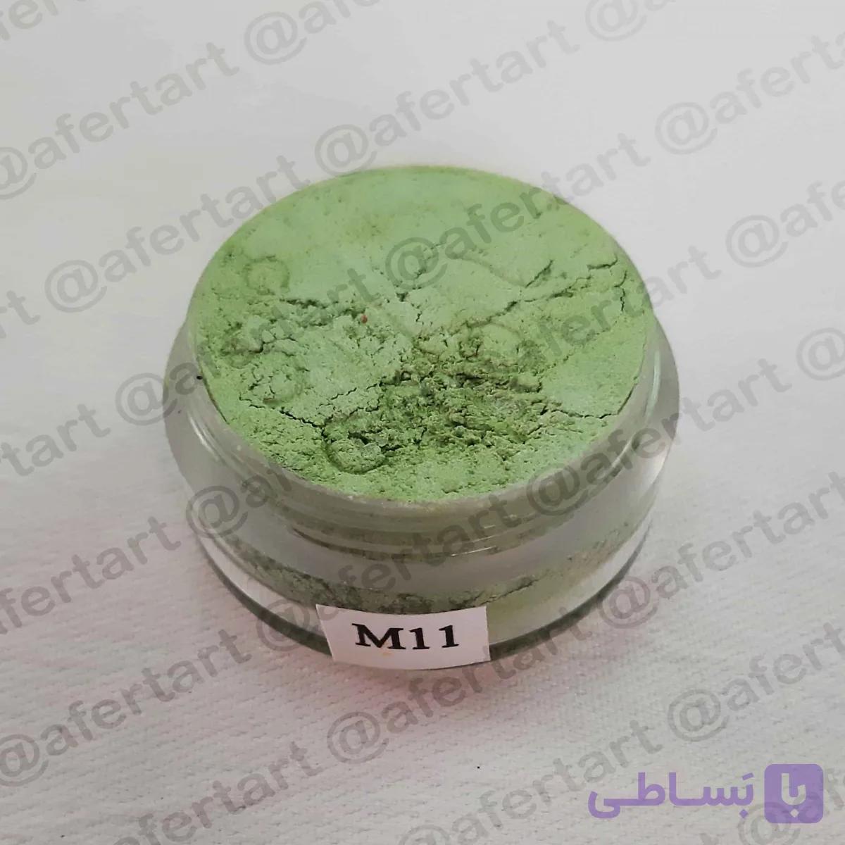 رنگ گریم سبز متالیک شماره M11 سیلک — تصویر 1