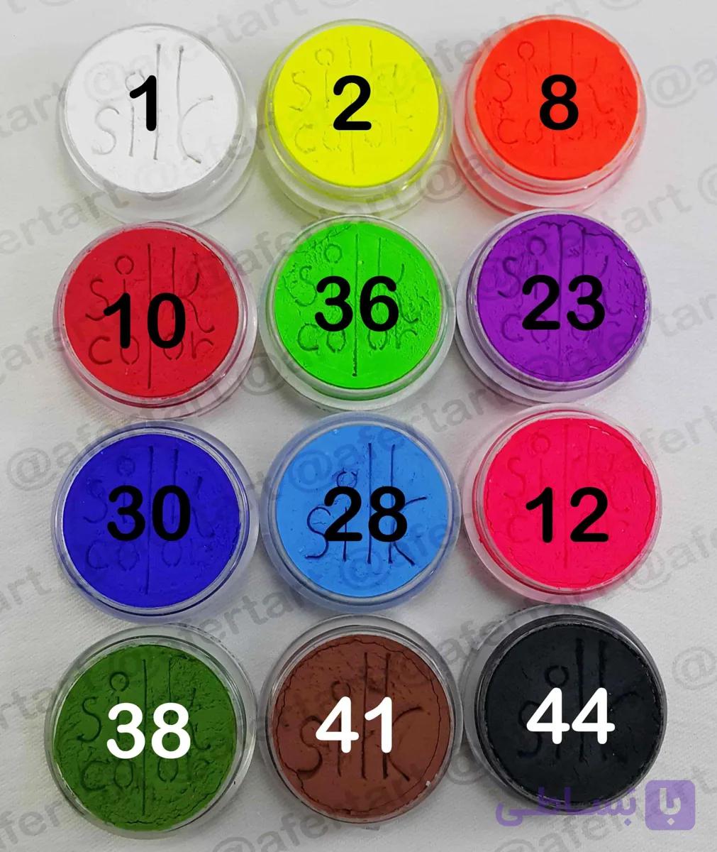 پک پرکاربرد 12 عددی رنگ گریم سیلک (10ml) — تصویر 1