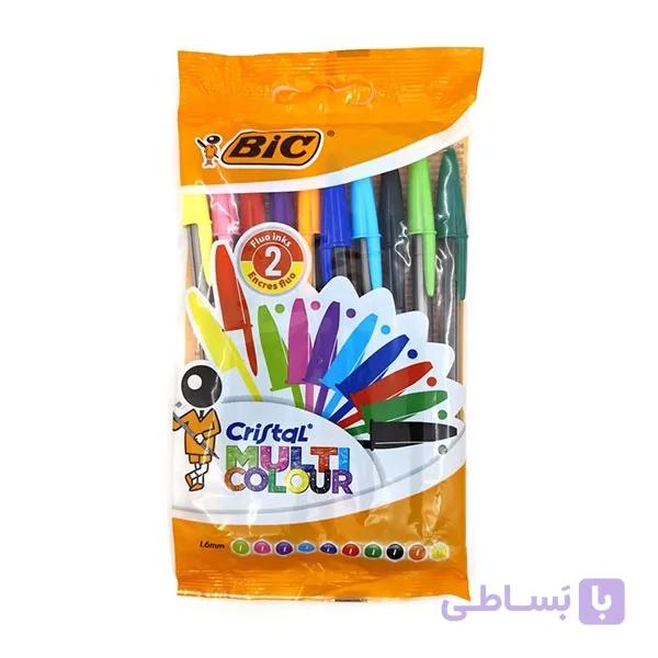 خودکار بیک رنگی 1.6 مخصوص خط تحریری 10 رنگ — تصویر 1