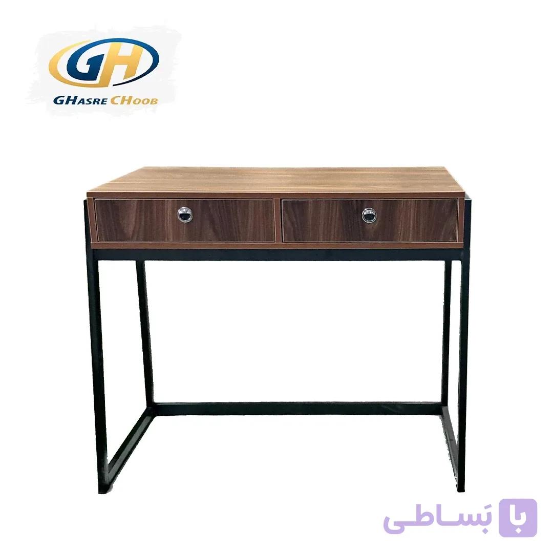 میز اداری پایه فلزی قصرچوب مدل کلاسیک — تصویر 1