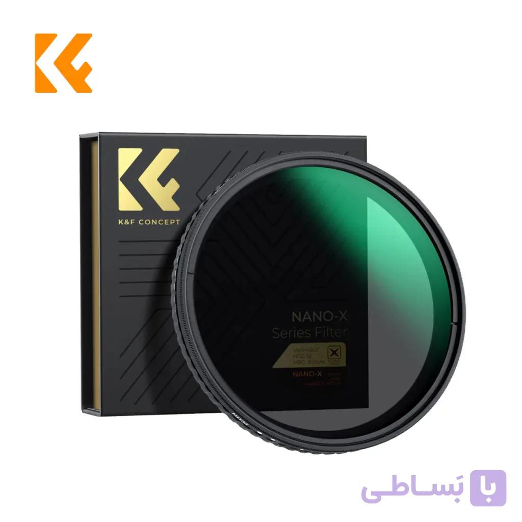 فیلتر ان دی متغیر K&F Concept ND2-32 77mm Variable Neutral Density Filter Nano-Xcel SKU: KF01.1804V1