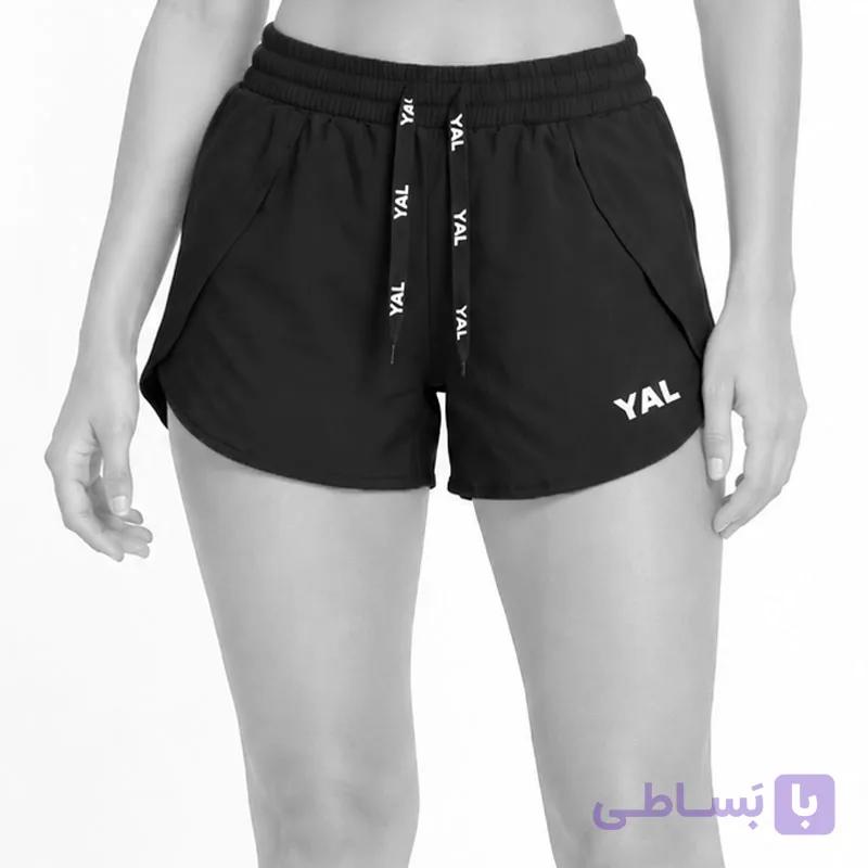 شلوارک ورزشی زنانه یل مدل CN-Yal-26069 مشکی — تصویر 1