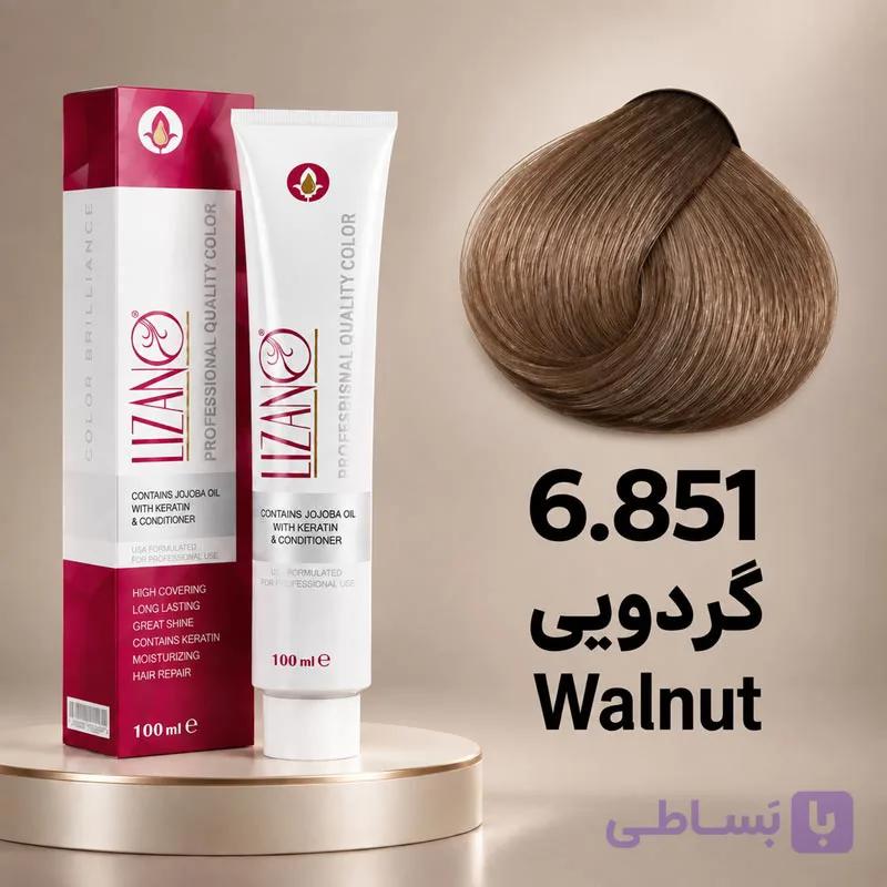 رنگ مو لیزانو گردویی کد 6.851