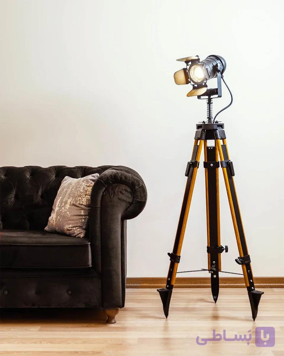 آباژور ایستاده مدرن سیانور – طراحی خاصSianoor Tripod Lamp – Perfect for Modern Interiors and Object Lighting