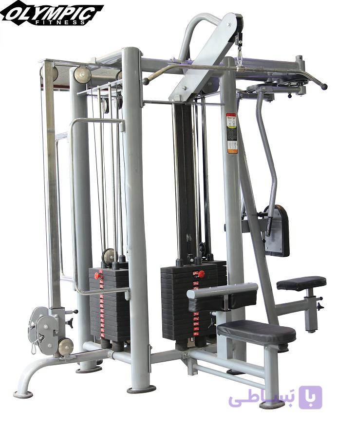 دستگاه بدنسازی چهار ایستگاهی المپیک فیتنس همزمان 4 کاربر و 24 حرکتolympicfitness