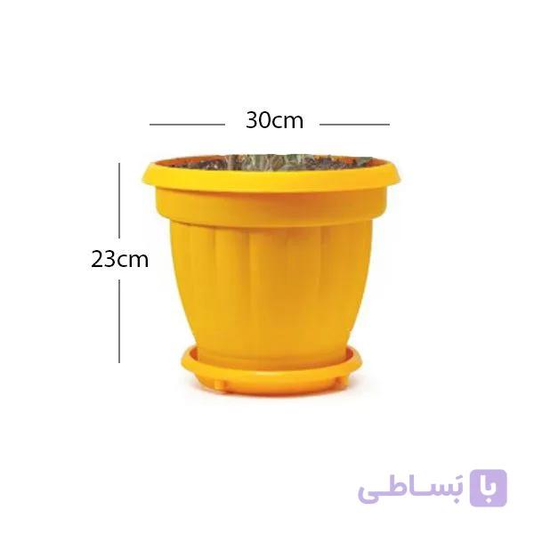 گلدان پلاستیکی گل آذین مدل آزالیا کد 530 — تصویر 1