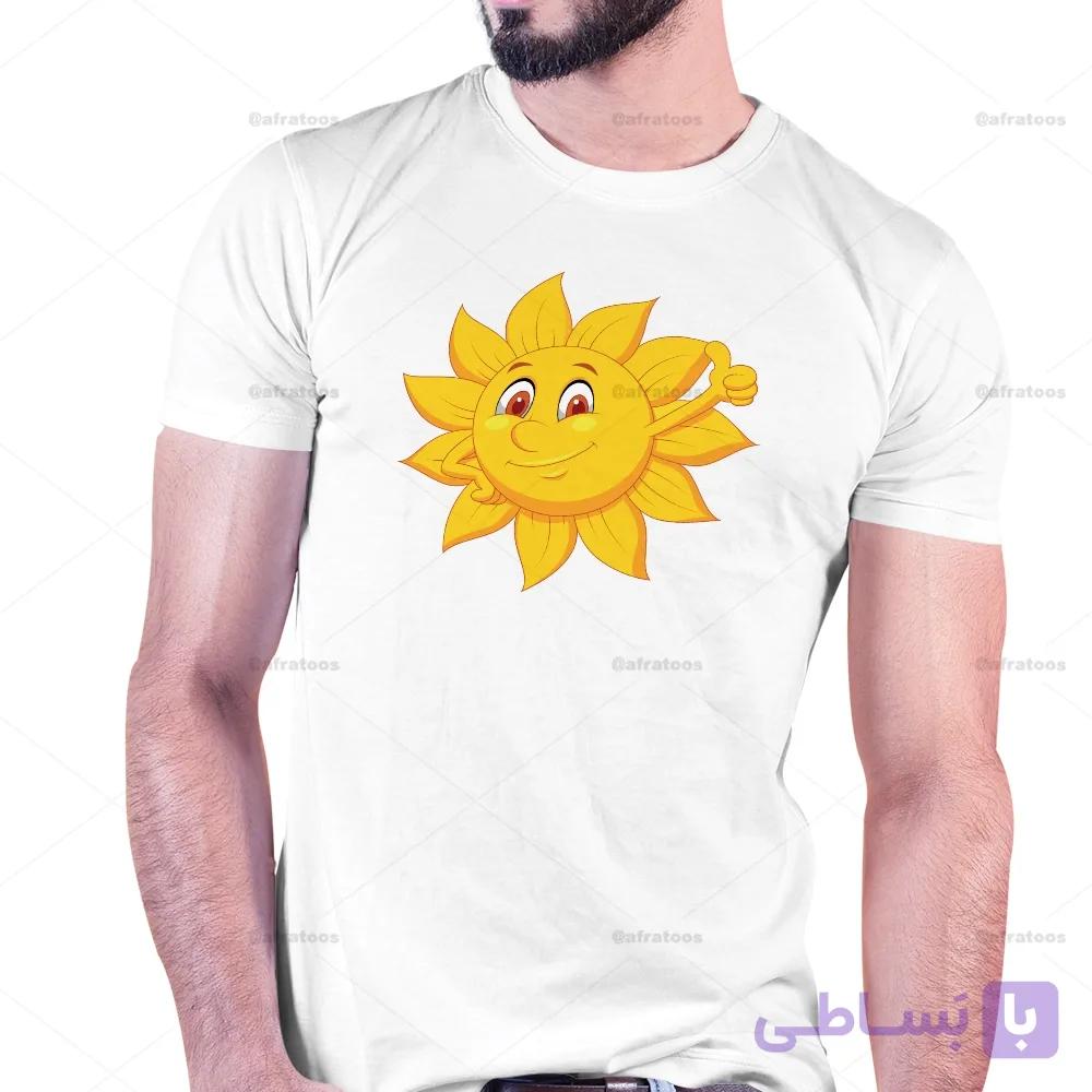 تیشرت با عکس خورشید خانم کد 238 — تصویر 1
