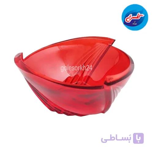 کاسه آجیل خوری کریستال قرمز گلاسکو — تصویر 1
