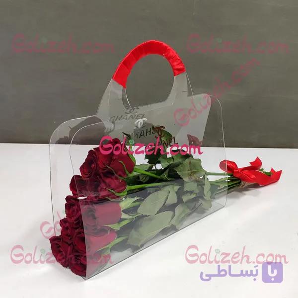 باکس گل طلقی رز قرمز — تصویر 1