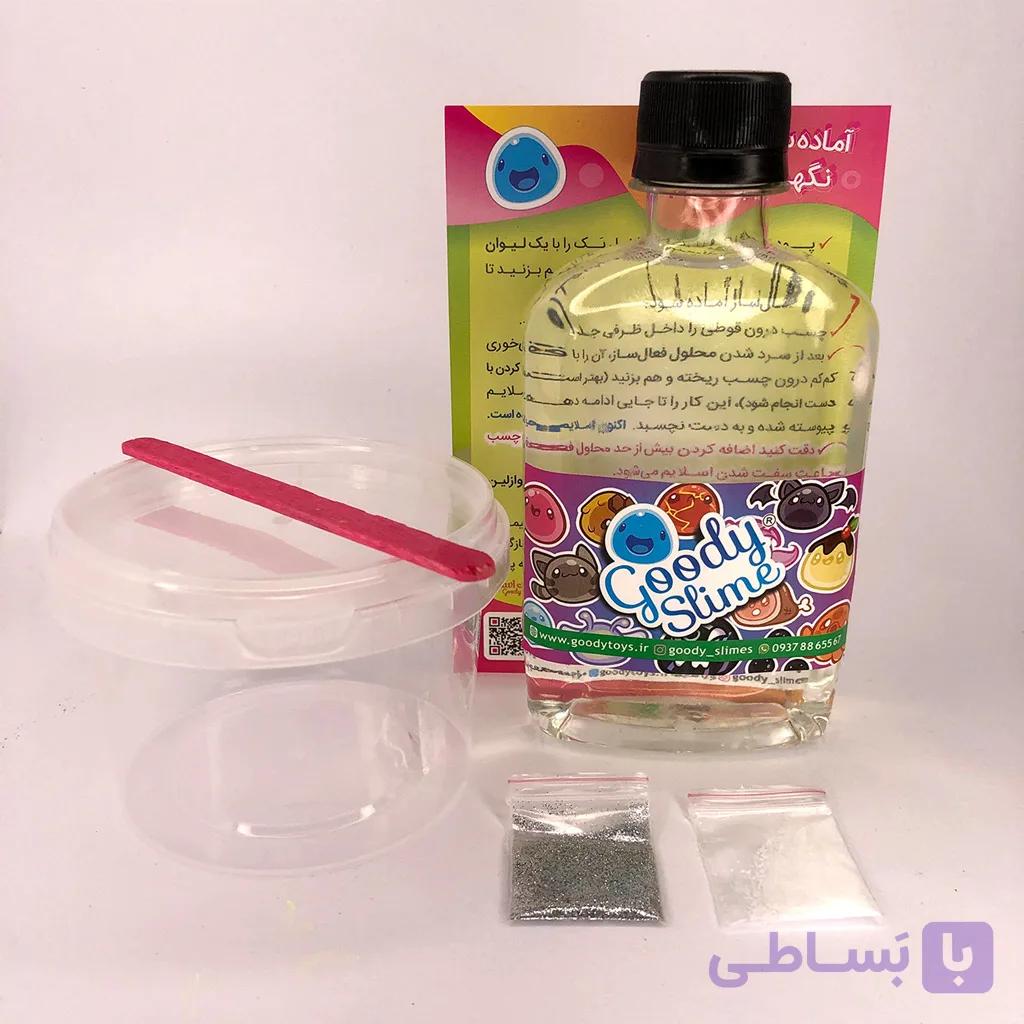 پک ساخت اسلایم شفاف اکلیلی ۲۵۰ میل لاکچری — تصویر 1