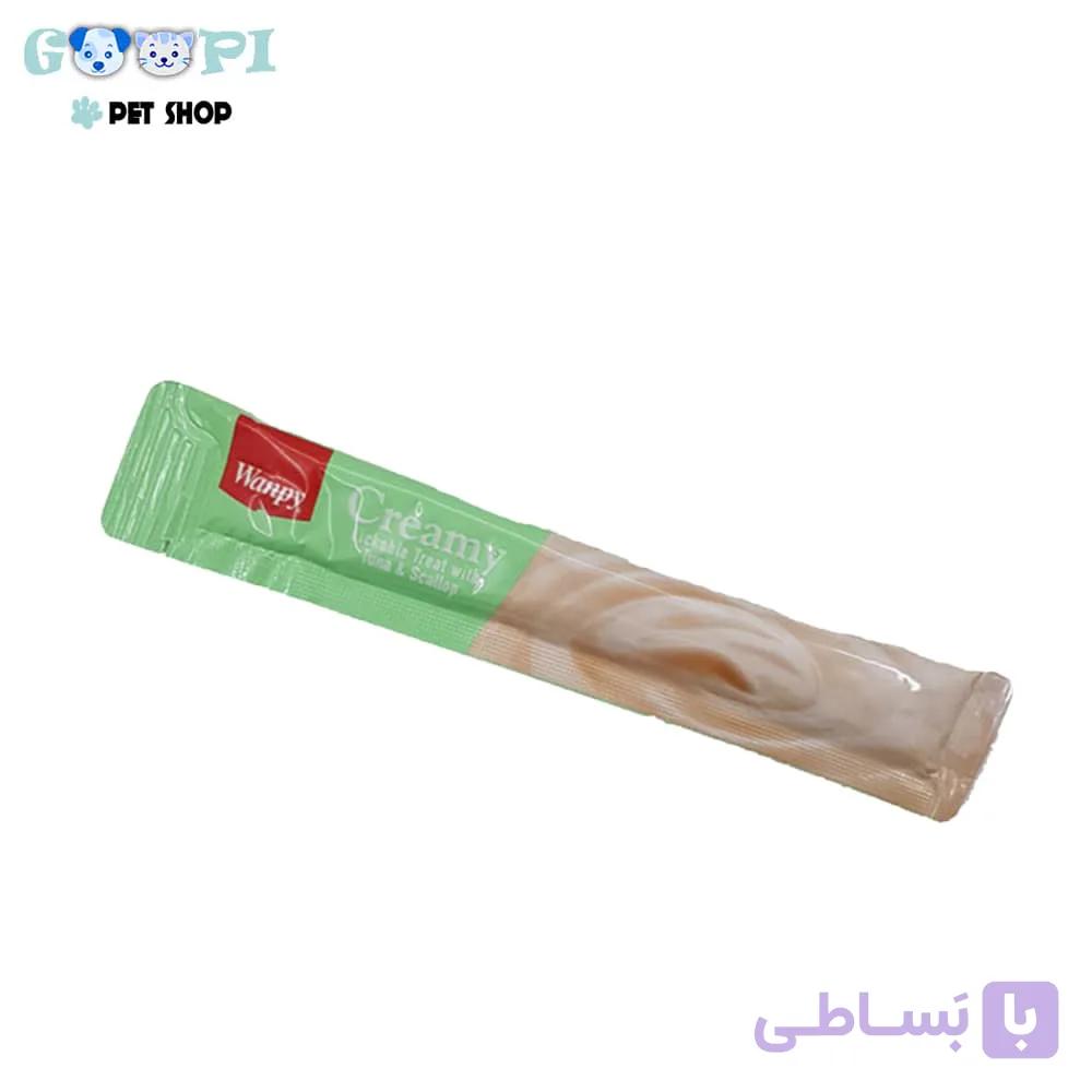 بستنی گربه ونپی سفارش اروپا Wanpy Cat Treat وزن 14 گرم — تصویر 1