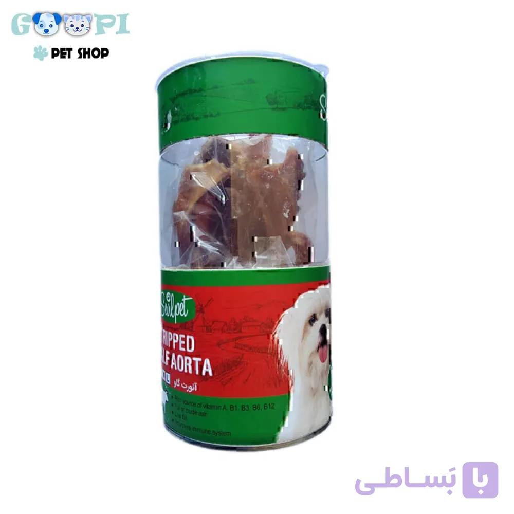 تشویقی نای بره سگ سویل پت Sevil Pet Lamb Trachea Dog Snack بسته 5 عددی