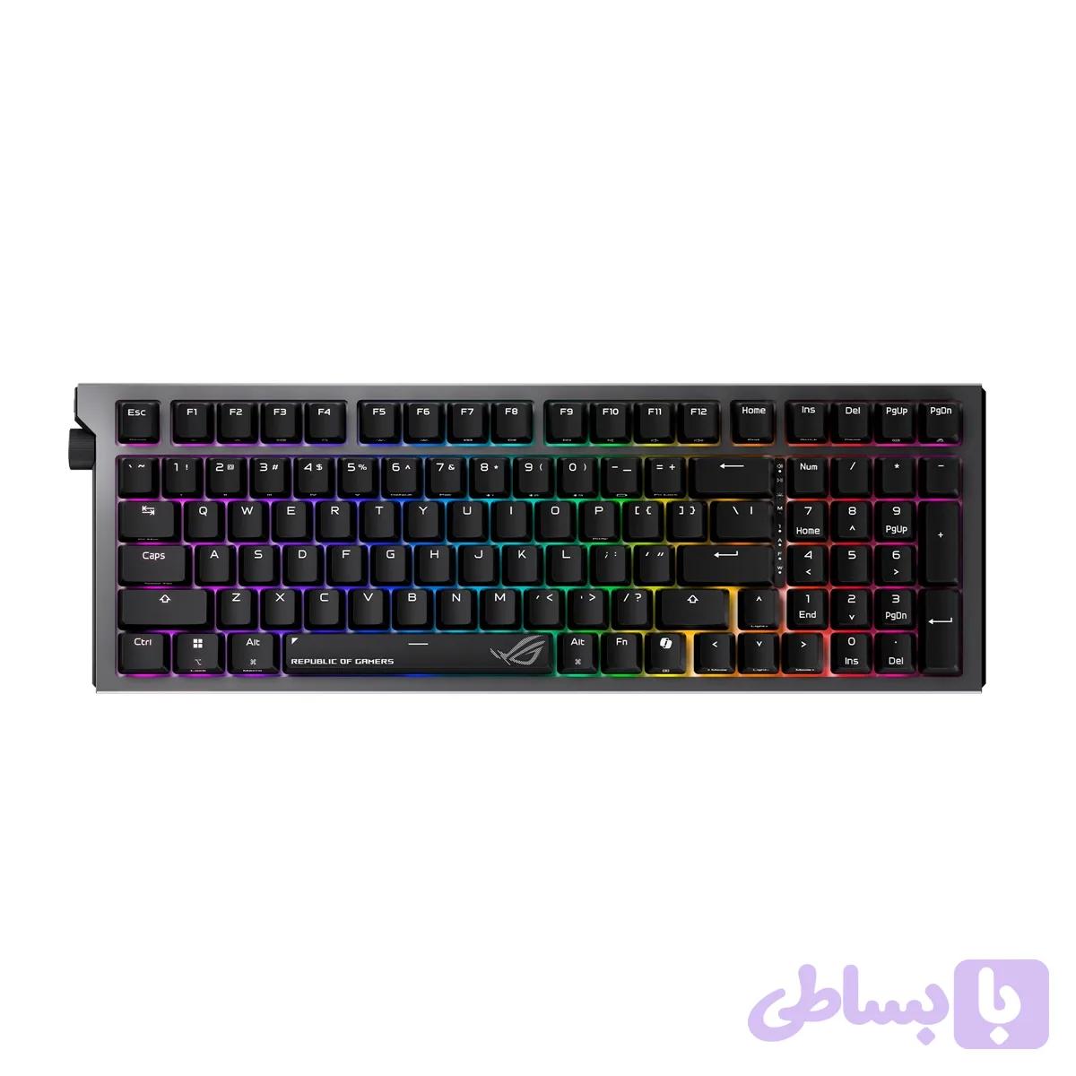 کیبورد گیمینگ مکانیکال بی سیم ایسوس مدل ROG Strix Morph 96 Wireless