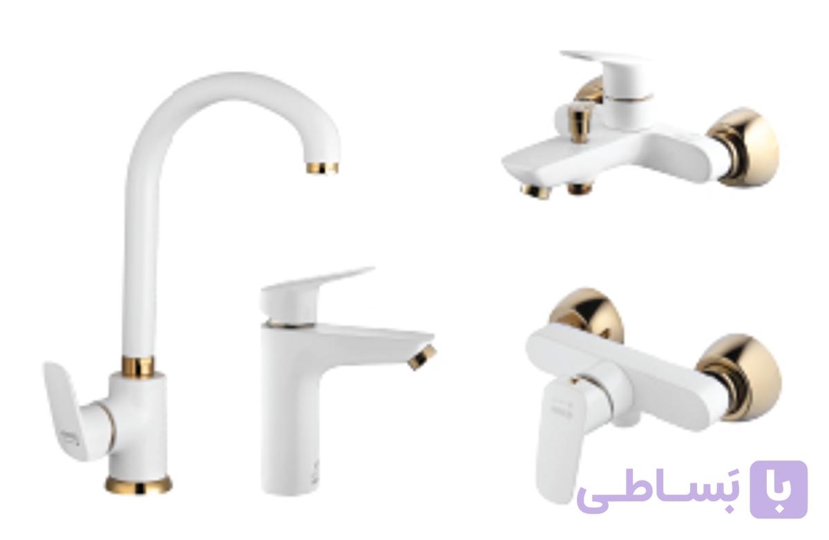 ست شیرآلات درخشان مدل هانس وایت